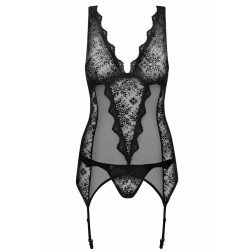 Obsessive Emperita fűző és alsó (fekete)