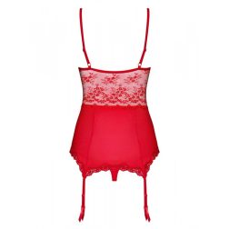 Obsessive Lovica harisnyatartós fűző és alsó (piros)