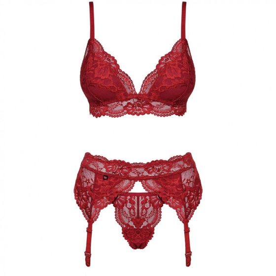 Obsessive 810-SEG-3 három részes szett (vörös)