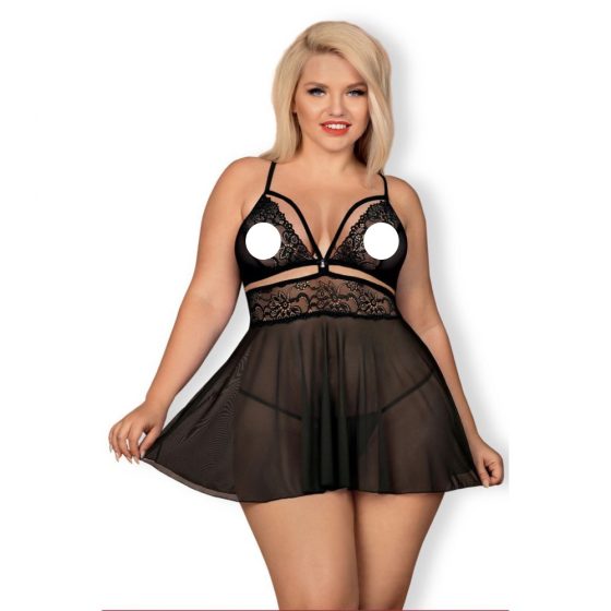 Obsessive 838-BAB-1 babydoll és alsó (fekete)