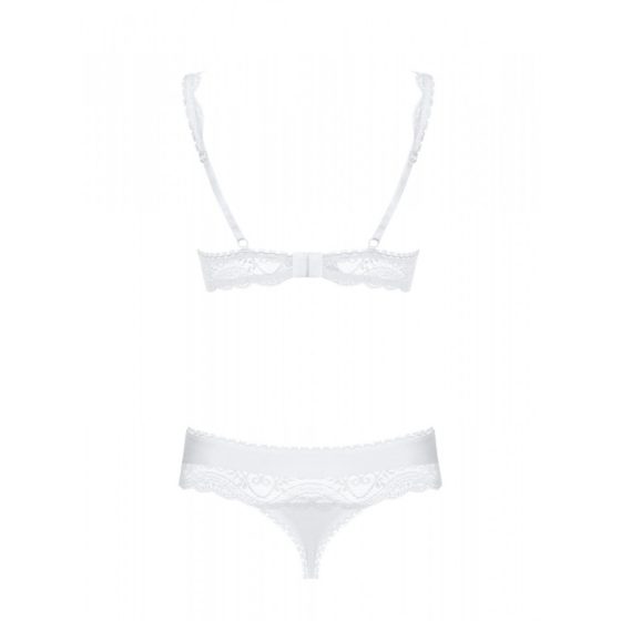 Obsessive Miamor feles melltartó/mellemelő és alsó (fehér)