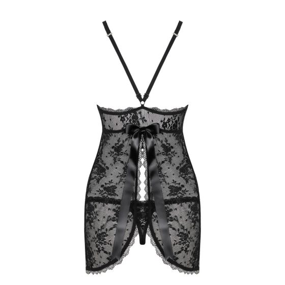 Obsessive Behindy babydoll és alsó (fekete).
