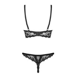   Obsessive Letica 2 részes szett, feles melltartóval (fekete)