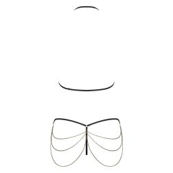 Obsessive Redella 2 részes, láncos szett (fekete)