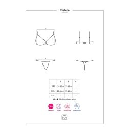 Obsessive Redella 2 részes, láncos szett (fekete)