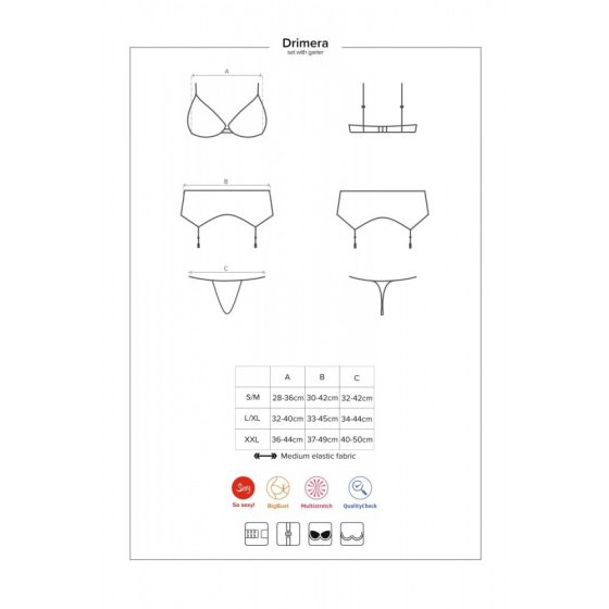 Obsessive Drimera három részes szett (kék).