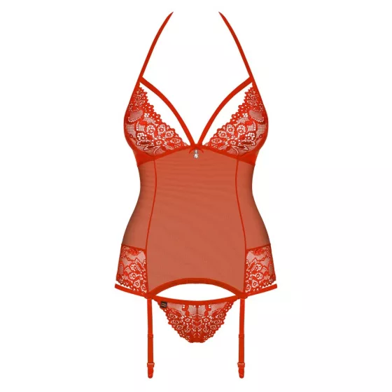 Obsessive 838-COR-3 fűző és alsó (piros)