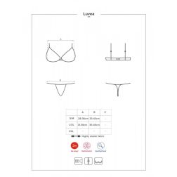 Obsessive Luvae kétrészes szett (fekete)