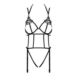 Obsessive Badossa pántos body (fekete)