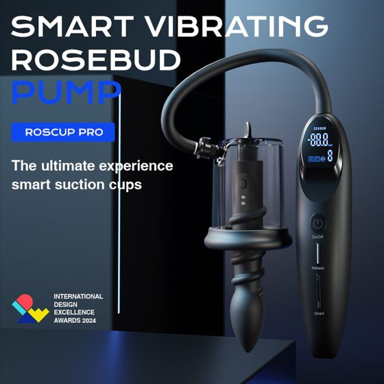 LuvPump Smart Rosebud anál vibrátor, szívó funkcióval