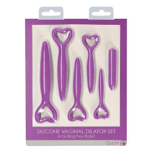 Silicone Vaginal Dilator Set 6 db-os hüvelytágító készlet, töltényvibrátorral Silicone Vaginal Dilator Set 6 db-os hüvelytágító készlet, töltényvibrátorral