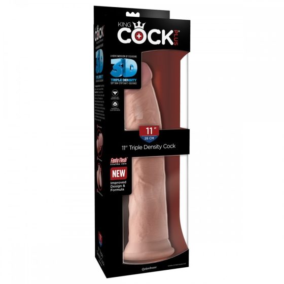 King Cock Plus Triple Density 11" tapadótalpas dildó (28 cm) King Cock Plus Triple Density 11" tapadótalpas dildó (28 cm)