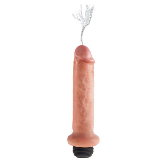 King Cock 7" spriccelő dildó (18 cm)