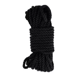   Pick & Love – fekete, selyemhatású bondage kötél (10 m)