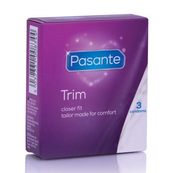 Pasante Trim 3 db kis méretű óvszer