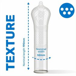   Pasante Intensity redőzött és rücskös felületű óvszer (12 db)