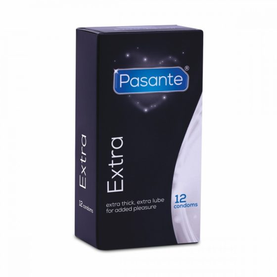 Pasante Extra 12 db megerősített falvastagságú óvszer Pasante Extra 12 db megerősített falvastagságú óvszer