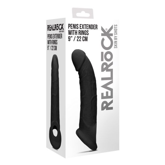 RealRock pénisztoldó (fekete)