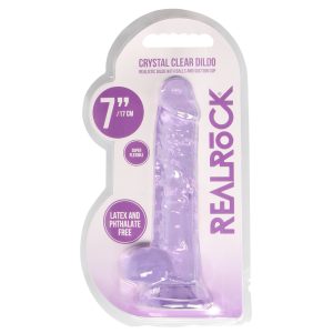 RealRock realisztikus, tapadótalpas dildó, herékkel (17 cm) RealRock realisztikus, tapadótalpas dildó, herékkel (17 cm)