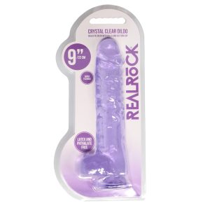 RealRock realisztikus, tapadótalpas dildó, herékkel (22 cm)