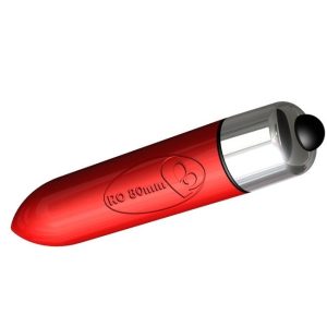Rocks-Off Mini 80 mm-es töltény vibrátor (piros)