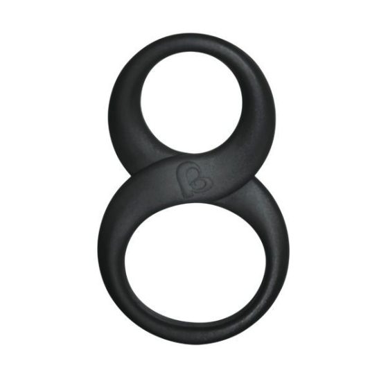 Rocks-Off 8 Ball dupla péniszgyűrű (fekete)