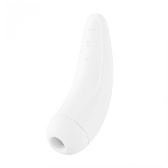 Satisfyer Curvy 2+ léghullámos csiklóizgató, vibrációval (fehér) (APP-os)