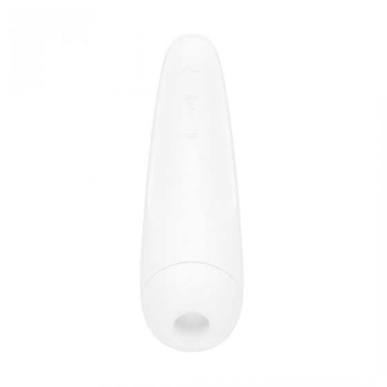 Satisfyer Curvy 2+ léghullámos csiklóizgató, vibrációval (fehér) (APP-os)