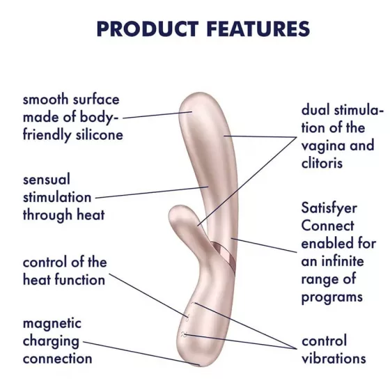 Satisfyer Hot Lover klitoriszágas okos vibrátor (ezüst) (APP-os)