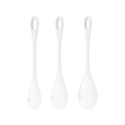 Satisfyer Yoni Power 1. három darabos, intim-izomzat regeneráló készlet (fehér)