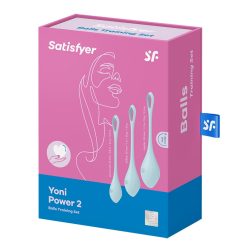   Satisfyer Yoni Power 2. három darabos, intim-izomzat regeneráló készlet (kék)