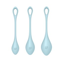   Satisfyer Yoni Power 2. három darabos, intim-izomzat regeneráló készlet (kék)