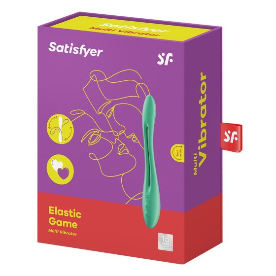 Satisfyer Elastic Game flexibilis szárú duplavibrátor (zöld)