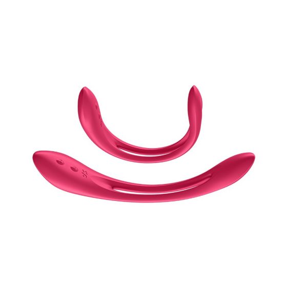 Satisfyer Elastic Joy flexibilis szárú duplavibrátor (piros)