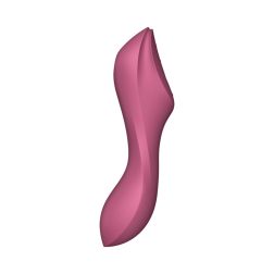   Satisfyer Curvy Trinity 3. vibrátor, léghullámos csiklóizgatóval (piros)