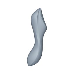   Satisfyer Curvy Trinity 3. vibrátor, léghullámos csiklóizgatóval (szürke)