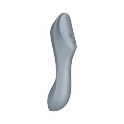   Satisfyer Curvy Trinity 3. vibrátor, léghullámos csiklóizgatóval (szürke)