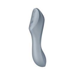   Satisfyer Curvy Trinity 3. vibrátor, léghullámos csiklóizgatóval (szürke)