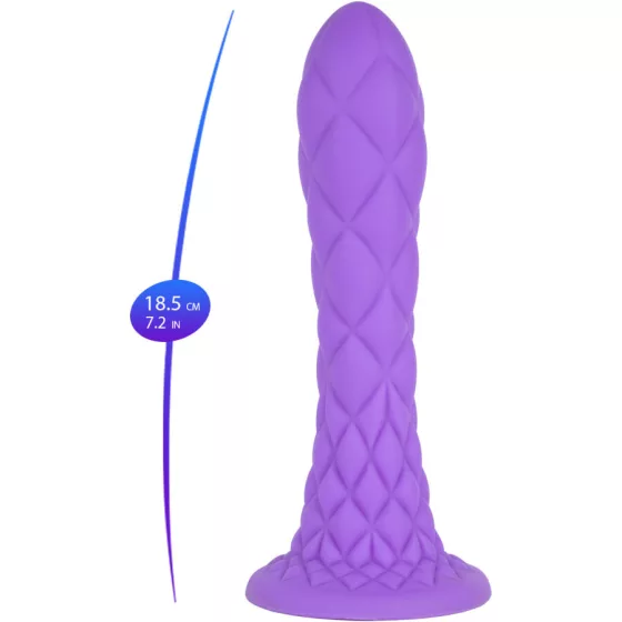 Silexd – Fantasy Line Dreamy prémium dildó (18,5 cm - lila)