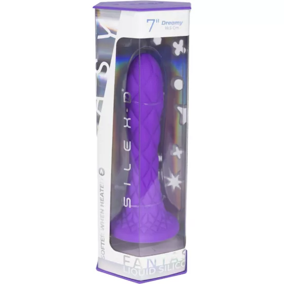 Silexd – Fantasy Line Dreamy prémium dildó (18,5 cm - lila)