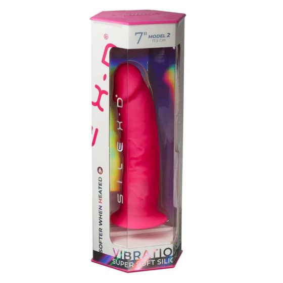Silexd Model 2. prémium vibrátor, távirányítóval (17,5 cm - rózsaszín)