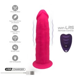   Silexd Model 2. prémium vibrátor, távirányítóval (17,5 cm - rózsaszín)