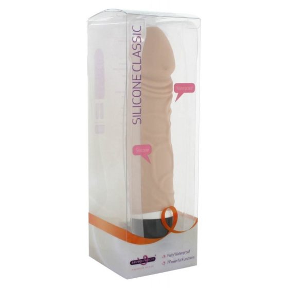 Silicone Classic realisztikus vibrátor (világos bőrszín)