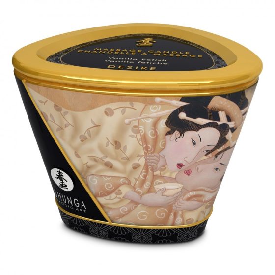 Shunga Desire Vanilla masszázsgyertya, vanília aromával (170 ml).