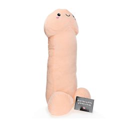 Plüss pénisz (60 cm - világos bőrszín)