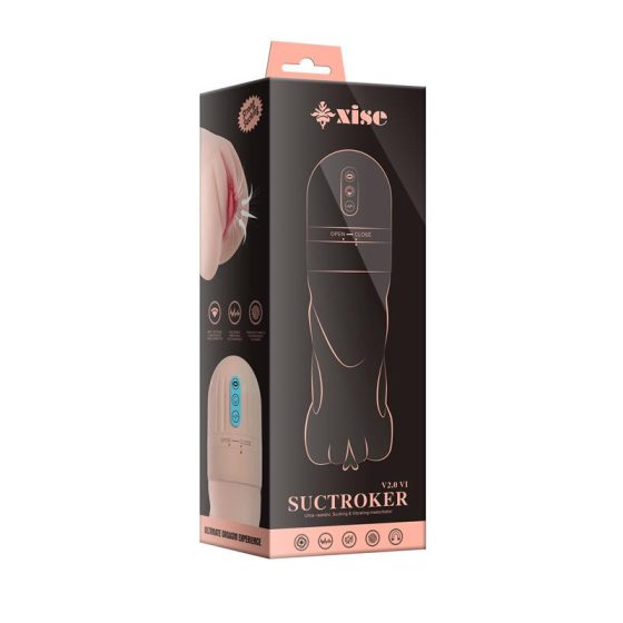 Xise Suctroker 2.0 realisztikus maszturbátor, szívó és vibrációs funkcióval 