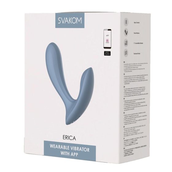 Svakom Erica okos viselhető vibrátor (kék) (APP-os)