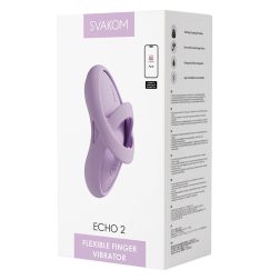   Svakom Echo 2, okos ujjvibrátor, melegítő funkcióval (pink) (APP-os)