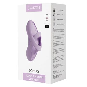 Svakom Echo 2, okos ujjvibrátor, melegítő funkcióval (pink) (APP-os)