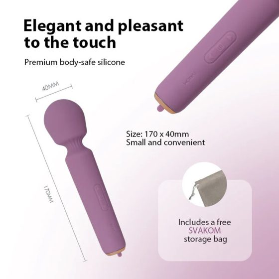 Svakom Mini Emma Neo, interaktív okos masszírozó (lila) (APP-os)